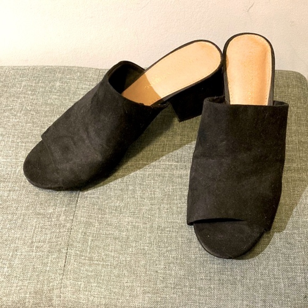 Christian Siriano open toe block heels